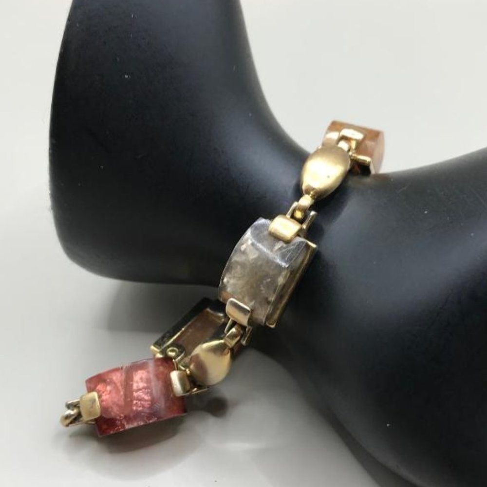 Liz Claiborne Multi Color Acrylic Gems Bracelet - Picture 5 of 8